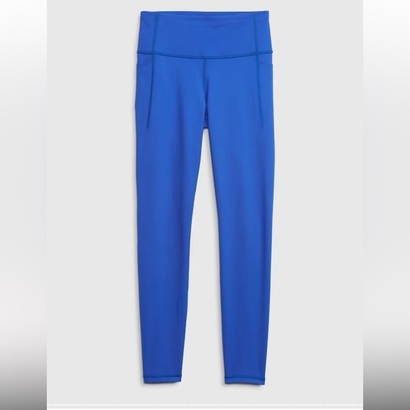 NWT Gap GapFit blue recycled power full length high compression blue leggings XS - Picture 2 of 12